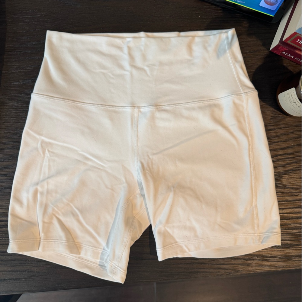 lululemon athletica 6” White Athletic Shorts